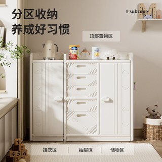 百亿补贴：KIDDIPLAY 儿童玩具收纳架落地家用婴儿用品喂养台收衣柜宝宝小衣橱游戏围栏