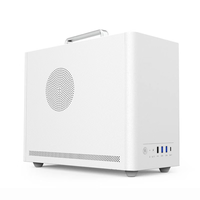 硕一凤凰U300 320台式机电脑matx迷你机箱itx白色非侧透mini小尺寸手提主机箱壳家用商务办公桌面搭配 凤凰U300 白色提手版