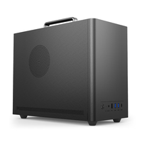 硕一凤凰U300 320台式机电脑matx迷你机箱itx白色非侧透mini小尺寸手提主机箱壳家用商务办公桌面搭配 凤凰U300 黑色提手版