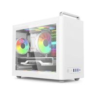 硕一凤凰U300 320台式机电脑matx迷你机箱itx白色非侧透mini小尺寸手提主机箱壳家用商务办公桌面搭配 凤凰U310 白色前置提手