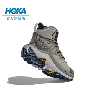 HOKA ONE ONE【李现同款】男款冬季卡哈2防水中帮徒步鞋KAHA 2 GTX户外 行星灰/星尘灰 44