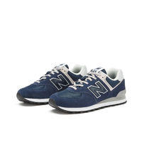 new balance 男鞋女鞋574系列舒适复古拼接时尚休闲运动鞋ML574EVN 深蓝色