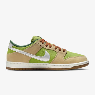 耐克（NIKE）SB DUNK LOW男女运动休闲低帮滑板鞋 梨绿 冷杉绿 金属银FQ7585-200 43