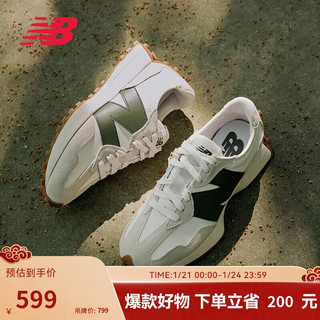 new balance 运动鞋男鞋女鞋简约舒适百搭轻便休闲鞋327系列MS327ASN 38