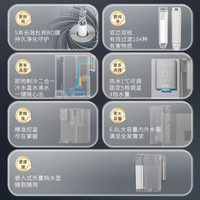 沁园 政府补贴20%】沁园台式净水器RO反渗透即热制冷家用一体直饮水机
