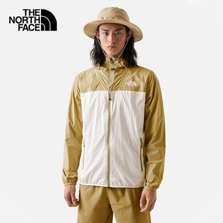 THE NORTH FACE 北面 夏日防晒同款皮肤衣UPF50+防紫外线户外轻薄风衣透气外套服 QK4/卡其色 XXL/185