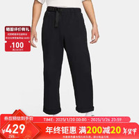 NIKE 耐克 男运动裤夏季直筒针织休闲裤 轻便休闲 DX0242-010 黑色 2XL