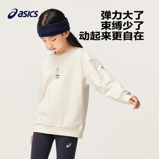 ASICS 亚瑟士 童装中大童中性款长袖卫衣2024秋卫衣T恤