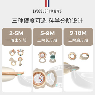 EVOCELER婴儿玩具宝宝手摇铃牙胶安抚玩偶新生儿礼盒满月新年