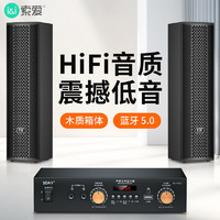 索爱 CK-M702 Y专业会议音响组合家庭KTV培训设备蓝牙功放吊挂壁挂套装