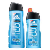 adidas 阿迪达斯 男士功能型香波沐浴露洗发沐浴 运动后舒缓400ml+250m