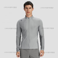 迪桑特（DESCENTE）【陈伟霆同款】TRAINING综训训练男士HEXA针织运动上衣 GY-GRAY XL (180/100A)