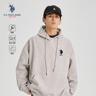 百亿补贴：U.S. POLO ASSN. U.S. POLO ASSN新款秋季经典百搭情侣款连帽刺绣休闲卫衣男士纯棉