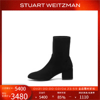 移动端、京东百亿补贴：STUART WEITZMAN SW ODETTA 经典粗方跟短靴女靴子圆头瘦瘦靴