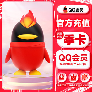 QQ 腾讯QQ会员季卡 3个月