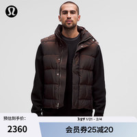 露露乐蒙lululemon丨Wunder Puff 男士羽绒马甲 *蓝紫光泽 拒水 LM4AR9S 加热浓缩咖啡 XS