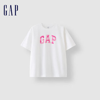 Gap 女装 果冻印花logo短袖T恤 465273