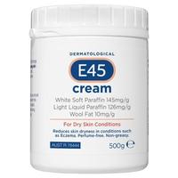 E45 大白罐滋润保湿 面霜 身体乳500g（深层补水，滋润保湿）