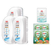 Liby 立白 洗衣套装(小白白 羽绒服泡沫干洗剂100g*3瓶+小白白 羽绒服专用洗衣液100g/袋 清新花果香+卫仕 天然除菌洗衣液100g*4袋 雨林茶花)