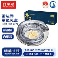鲜京采 【三指宽】舟山大号带鱼礼盒3斤4.7-5.5两/条 年货礼盒 源头直发