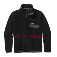 巴塔哥尼亚（Patagonia）巴塔LW Syn Snap-t男轻量保暖抓绒衣套头衫25580，25551 Black _黑色 25580 M