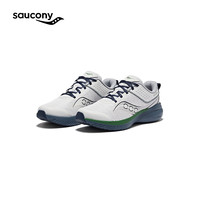 Saucony索康尼KINVARA 14 LTT菁华中大童透气跑步鞋男女童鞋 浅灰兰 38