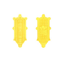 金六福吉祥黄金手机贴片招财猫暴富护身符貔貅财神金片