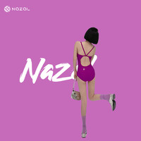 NAZAL 黛紫 竞速泳衣女款低开叉包臀连体初学者游泳衣游泳馆专用