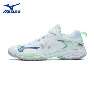 美津浓（MIZUNO）WAVE CLAW鹰爪3专业羽毛球鞋男女款比赛鞋轻量减震防滑运动鞋 香草绿 WAVE CLAW NEO 3 25年 38 =240mm