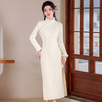 【向天歌】秋冬加厚年轻款旗袍日常可穿改良新中式国风少女连衣裙