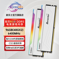 新乐士 SAMNIX DDR5 RGB灯条海力士A代 96GB(48Gx2)6400 M代 C32