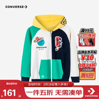 匡威Converse童装男女春秋童开衫连帽卫衣春秋儿童外套 藏青蓝 100(3T)