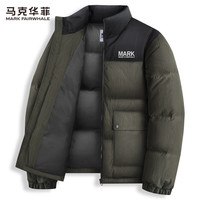 马克华菲【重磅鸭绒】立领羽绒服男装2024冬季新款高级保暖厚外套 512  含绒量：146g