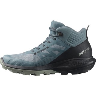 salomon 萨洛蒙 女式 OUTPULSE Mid GoreTex 登山靴 暴风天气/黑色/熟铁 36 EU