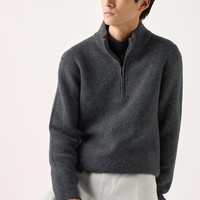 优衣库 UNIQLO 男装女装souffle yarn舒芙蕾半拉链针织衫469473