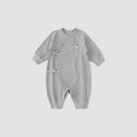 巴厘小猪（BALIPIG）婴儿衣服秋冬新生儿德绒发热保暖睡衣哈衣秋季宝宝秋款连体衣 雾蓝 52cm