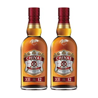 芝华士（Chivas Regal）12年威士忌 原瓶洋酒烈酒 保乐力加 一瓶一码 芝华士12年500mL 2瓶