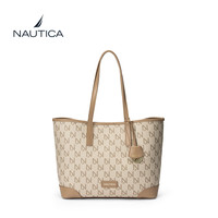 NAUTICA诺帝卡老花系列托特包通勤小众女士包高级单肩包大容量斜挎包实用