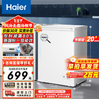 海尔 Haier 100升海尔冰柜家用小冰柜小型小冰箱小型冷柜京东自营家电BC/BD-100GHDT