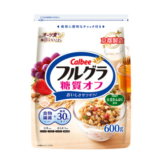 Calbee 减糖水果燕麦片600g