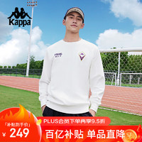 Kappa 背靠背长袖卫衣2024新款男运动套头衫复古休闲t恤上衣K0E52WT01D