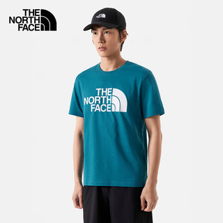 THE NORTH FACE 北面 短袖T恤男户外速干柔软透气短袖88GY 青苔蓝/O0X XXL