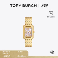 TORY BURCH 金属链条小方表腕表TB TBW1077 金色 000 OS