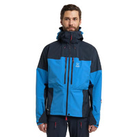 HAGLOFS Spitz GTX Pro男士登山夹克防水透气防风舒适冲锋衣户外连帽外套 Nordic blue/Tarn blue XXL