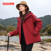 YAYA 男女同款2024冬季新品短款连帽时尚韩版潮流冲锋外套Y