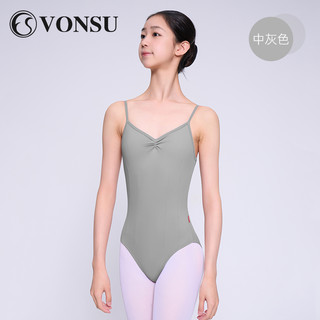 vonsu梵舒芭蕾舞体操服艺考高胯连体形体体服吊带练功考级基训服