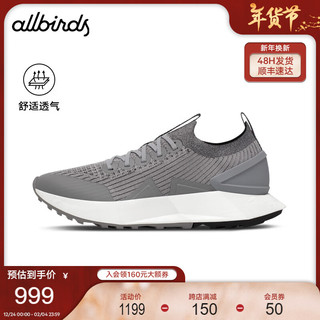 Allbirds 天丝鞋Tree Flyer 2桉树轻量跑鞋夏季透气防滑网面男女运动鞋 中灰色 45.5 男码（偏大）