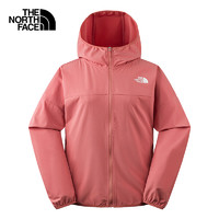 THE NORTH FACE 北面 防晒衣女户外防风防泼水夹克7WCP 红色/NXQ XXL