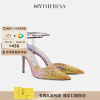 JIMMY CHOO 周仰杰 Saeda 100缀饰缎布高跟鞋 P00926238 多色 CN 38