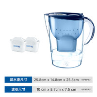 碧然德 过滤净水器 海洋系列 3.5L蓝色 一壶3芯装